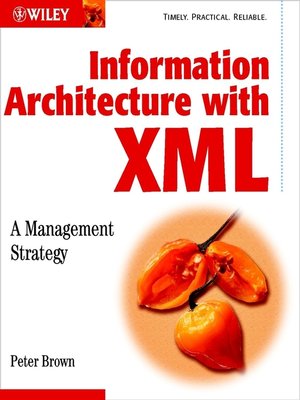 cover image of Information Architecture with XML